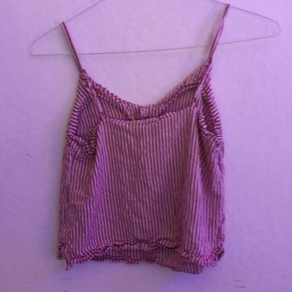 Old Navy Red and White Striped Tank Top - Picture 2 of 2